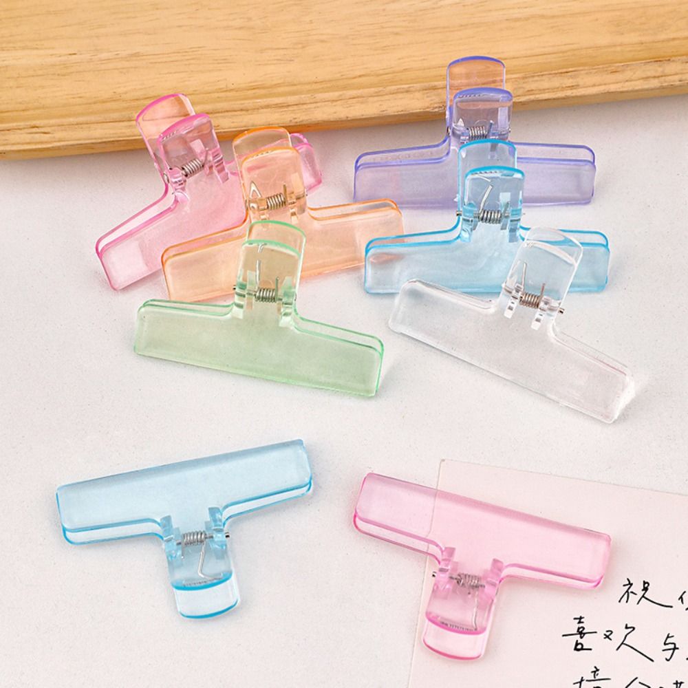 Binder Clip Assorted - Ins przezroczyste spinacze do segregatorów Kawaii
