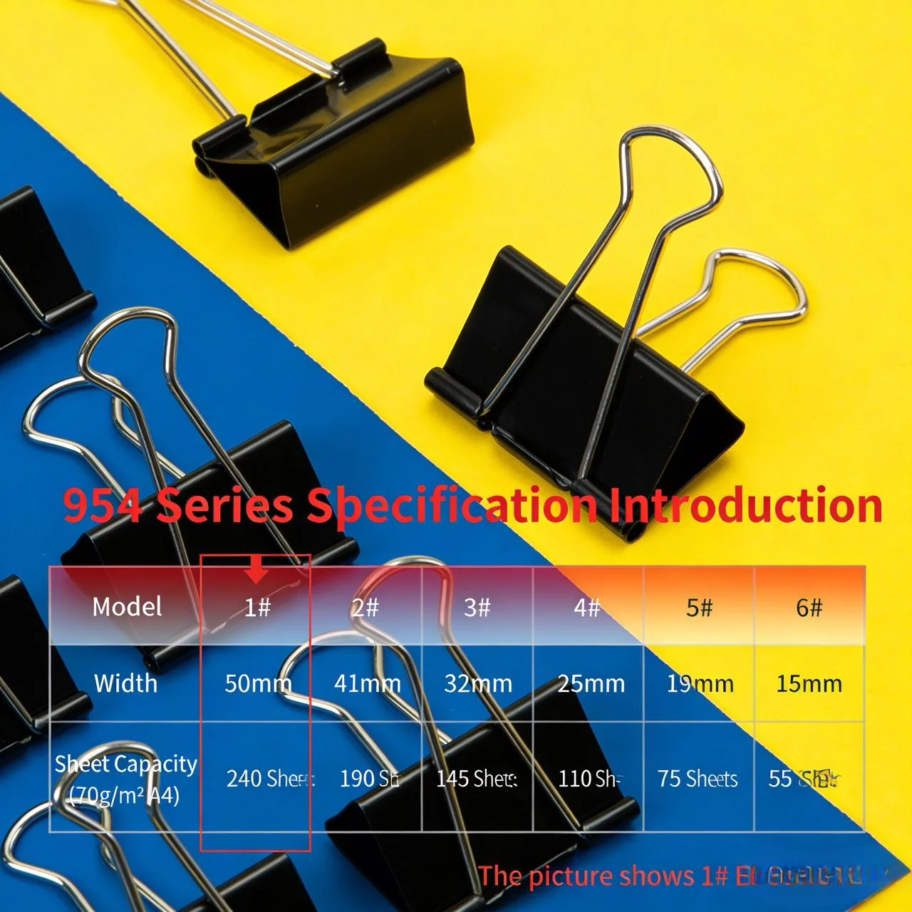Klipsy do papieru serii 954, c – Binder Clip Assorted recenzja i cena