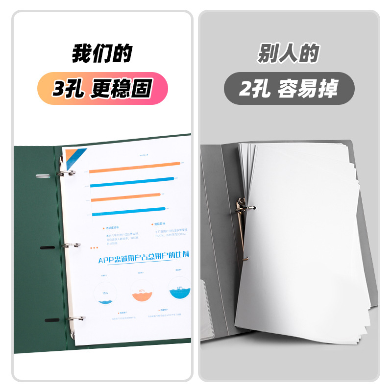 Segregator A4 z trzema otworam – Binder Clip Assorted recenzja i cena